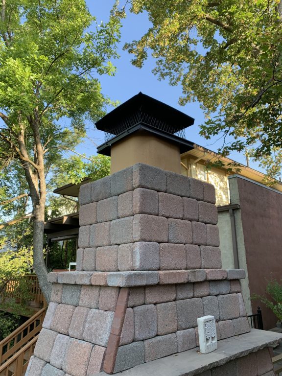 Outdoor Fireplace Cap and Flue Tile - Warm Springs Ave - Idaho ...