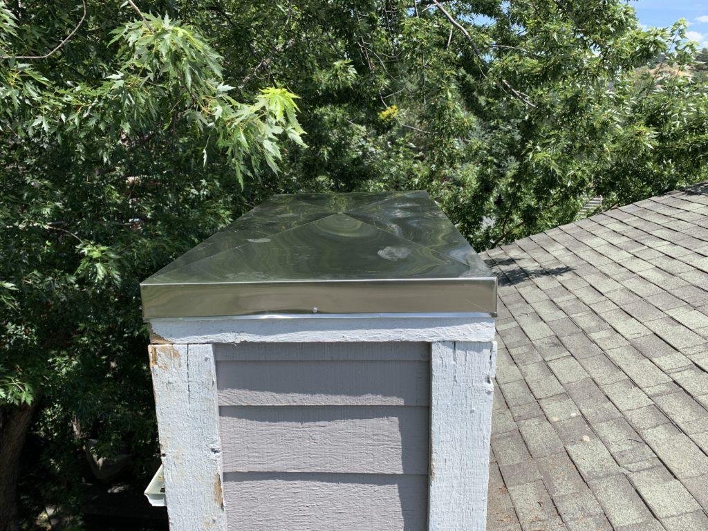 Chimney Cap and Chase Cover install 83712