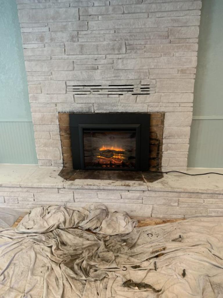 Electric Fireplace Install